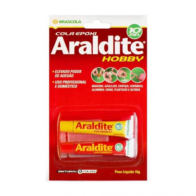 Araldite Hobby Cola Epóxi 10 Minutos - 16g Brascola