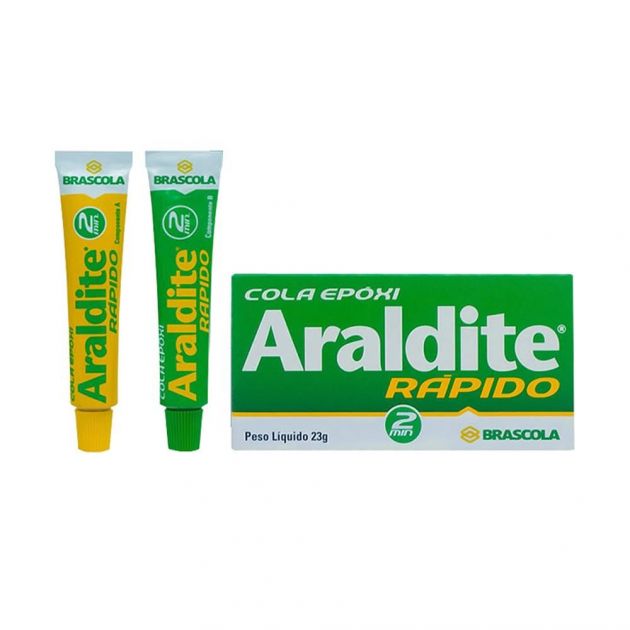 Araldite Rápido Cola Epóxi 2 Minutos - 23g Brascola