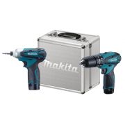 Combo Parafusadeira e Furadeira de Impacto Dk1493 Makita 12v Bateria