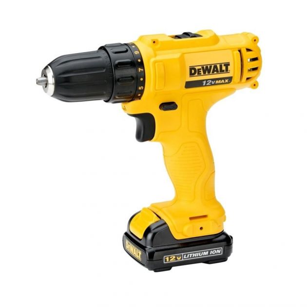 Parafusadeira Furadeira A Bateria 12v Bivolt 3/8" Dcd700lc1 Dewalt